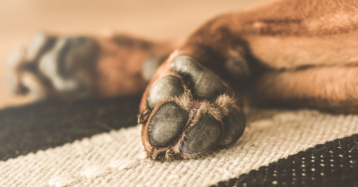Hund Beisst In Pfoten