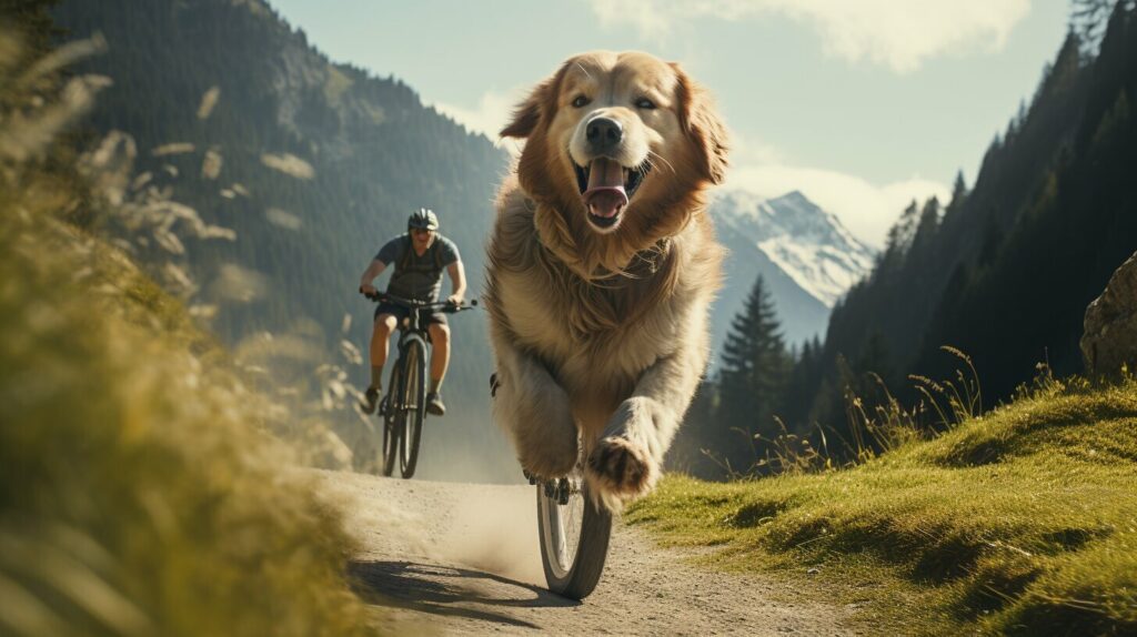 welches geschirr für hund am fahrrad