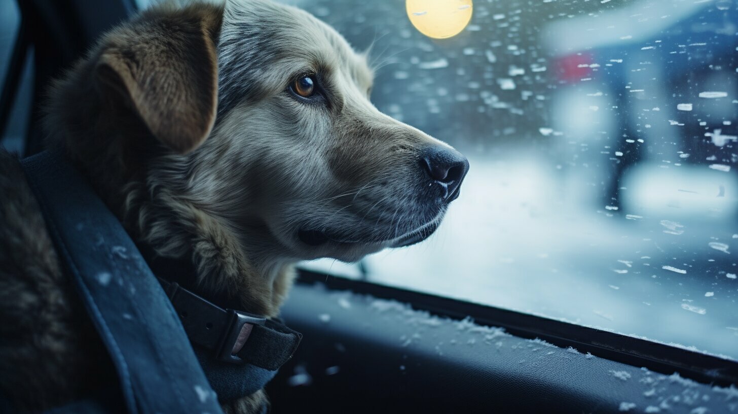 Wie lange kann ein Hund bei Kälte im Auto bleiben?