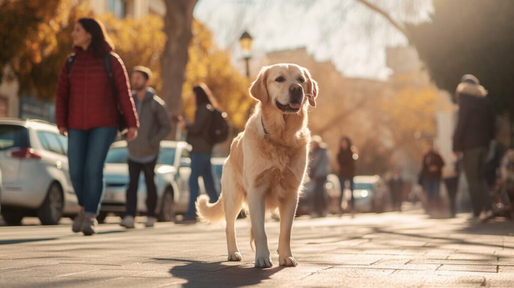 hund bleibt beim spaziergang einfach stehen