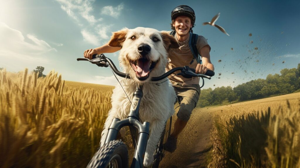 mit hund fahrrad fahren welches geschirr