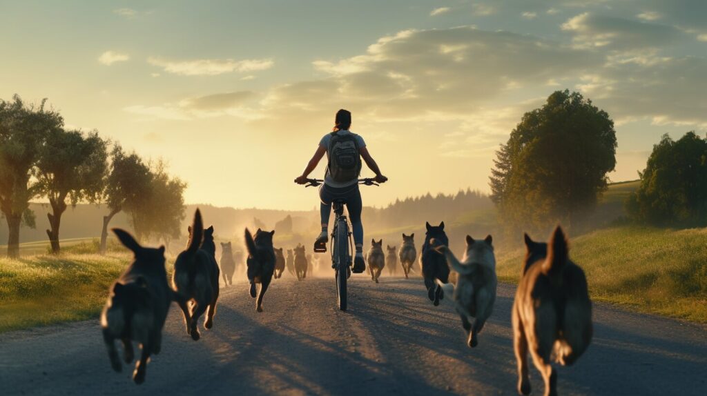 was tun bei bellenden hunden fahrrad
